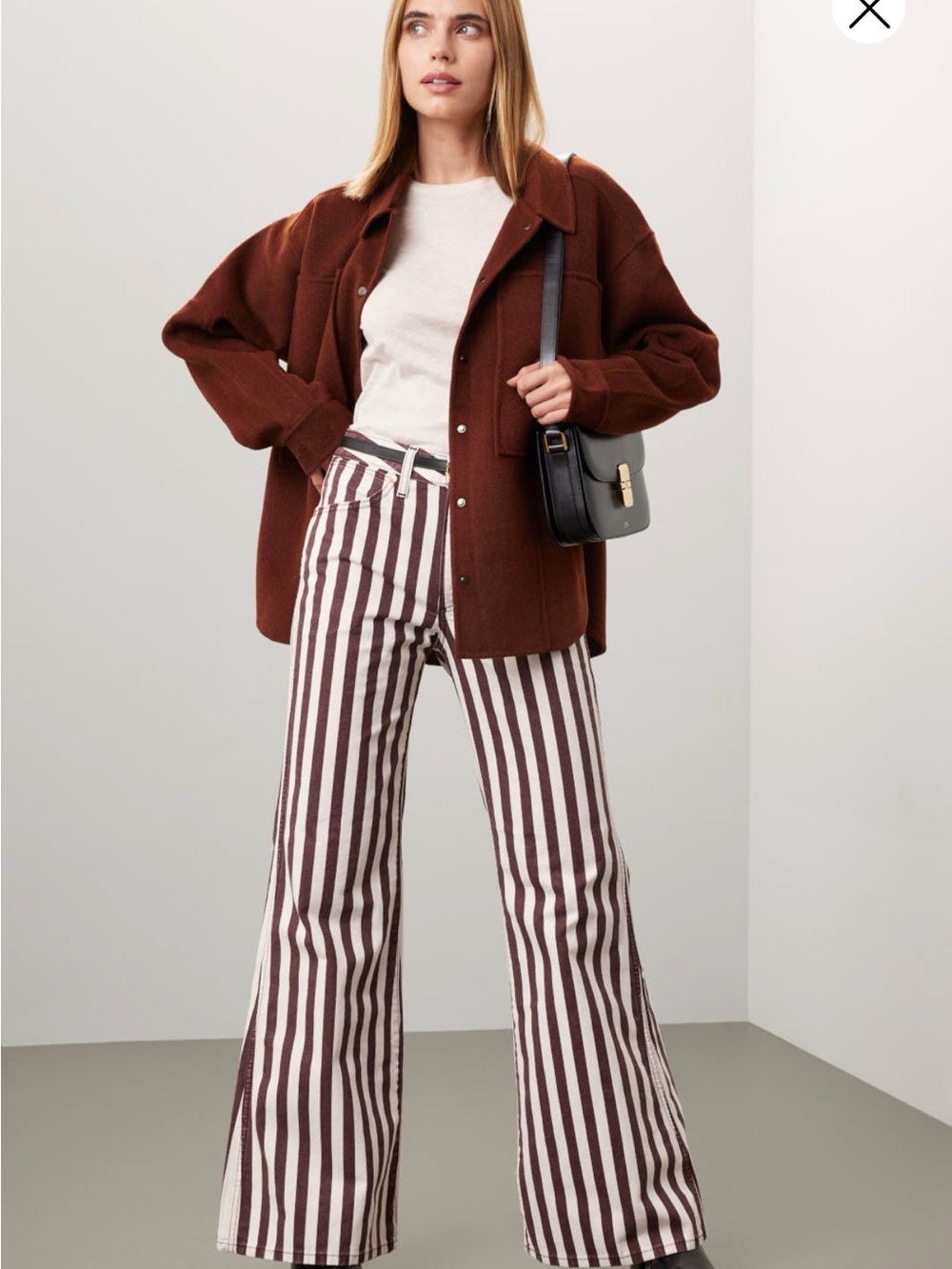 Wrangler "The Wanderer" High-Rise Striped Flare Jeans - Picture 3 of 16